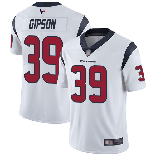 Houston Texans Limited White Men Tashaun Gipson Road Jersey NFL Football #39 Vapor Untouchable